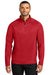 Port Authority K870 Mens C-FREE Cypress 1/4 Zip Sweatshirt Rich Red Model Front