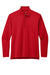 Port Authority K880 Mens C-FREE Double Knit 1/4 Zip Sweatshirt Rich Red Flat Front