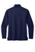 Port Authority K880 Mens C-FREE Double Knit 1/4 Zip Sweatshirt True Navy Blue Flat Back