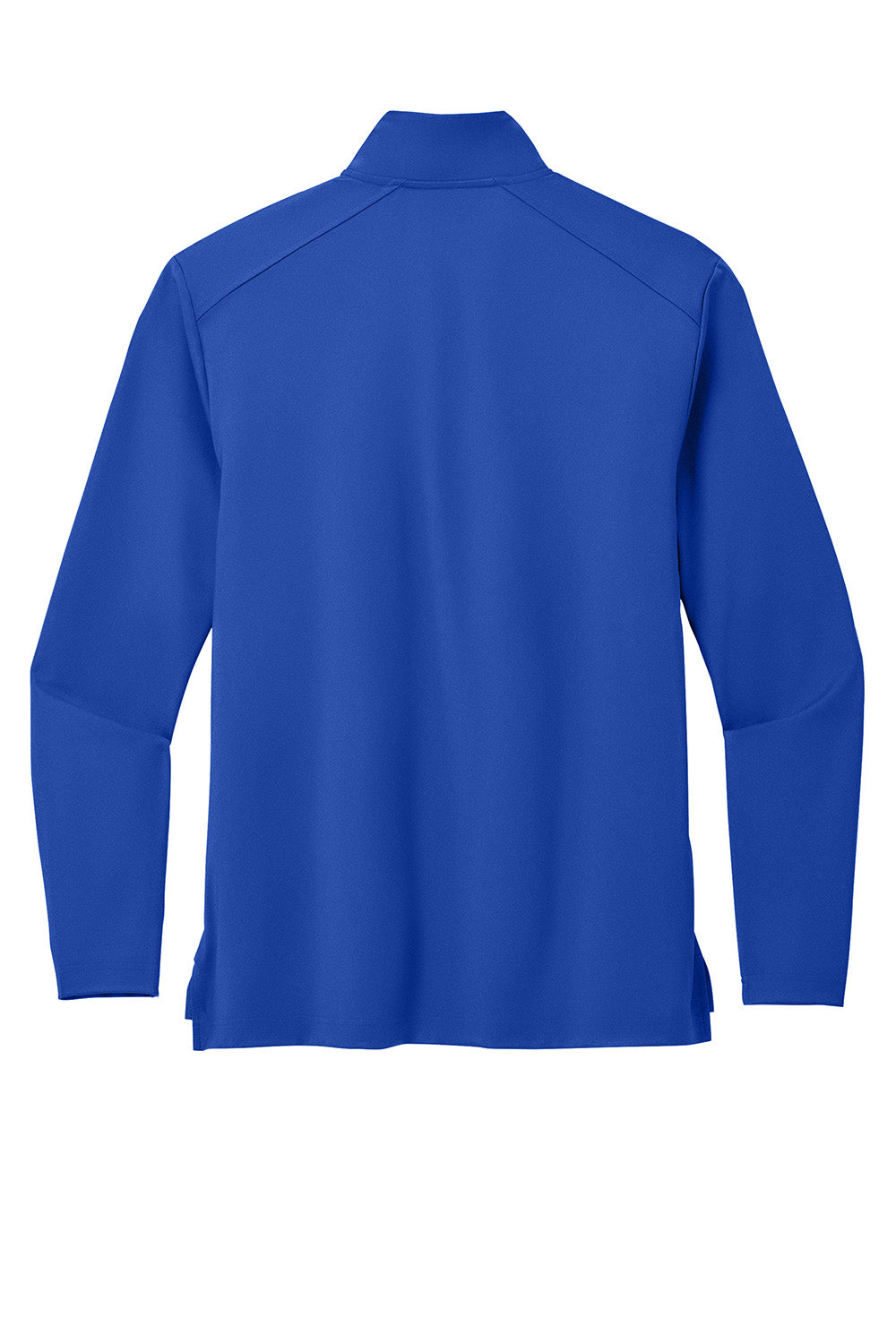 Port Authority K880 Mens C-FREE Double Knit 1/4 Zip Sweatshirt True Royal Blue Flat Back