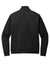 Port Authority K881 Mens C-FREE Double Knit Full Zip Sweatshirt Deep Black Flat Back