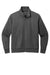 Port Authority K881 Mens C-FREE Double Knit Full Zip Sweatshirt Heather Steel Grey Flat Front