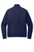 Port Authority K881 Mens C-FREE Double Knit Full Zip Sweatshirt True Navy Blue Flat Back