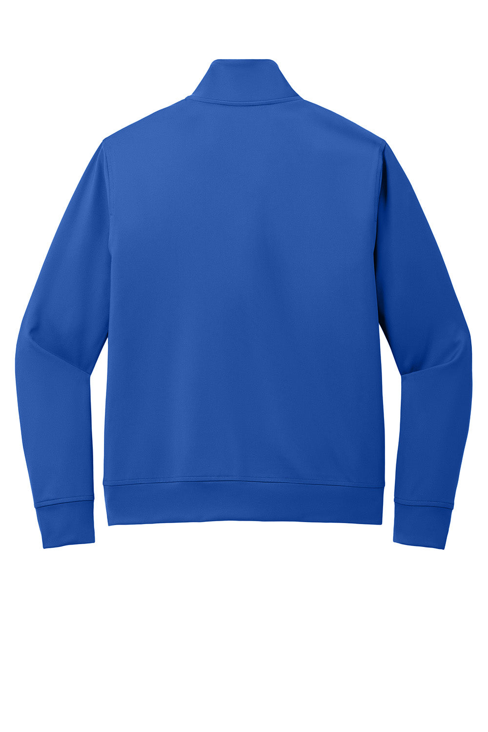 Port Authority K881 Mens C-FREE Double Knit Full Zip Sweatshirt True Royal Blue Flat Back