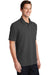 Port & Company KP1500 Mens Stain Resistant Short Sleeve Polo Shirt Charcoal Grey Model 3q