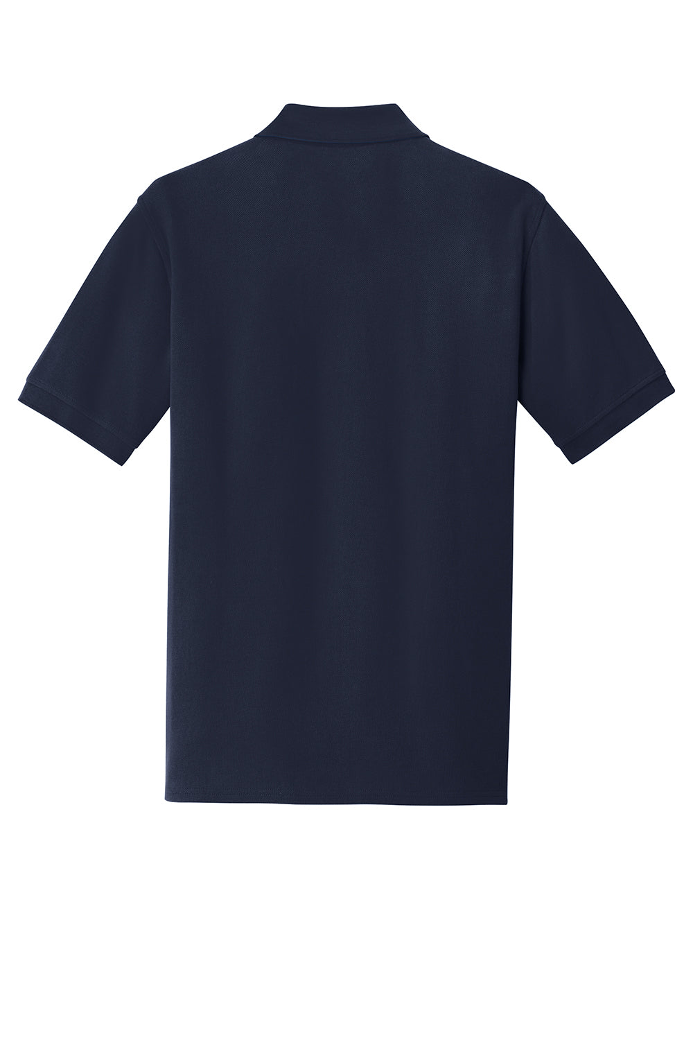 Port & Company KP1500 Mens Stain Resistant Short Sleeve Polo Shirt Deep Navy Blue Flat Back