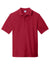 Port & Company KP1500 Mens Stain Resistant Short Sleeve Polo Shirt Red Flat Front