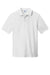 Port & Company KP1500 Mens Stain Resistant Short Sleeve Polo Shirt White Flat Front