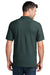 Port & Company KP155 Mens Core Stain Resistant Short Sleeve Polo Shirt Dark Green Model Back