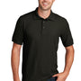 Port & Company Mens Core Stain Resistant Short Sleeve Polo Shirt - Jet Black