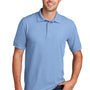 Port & Company Mens Core Stain Resistant Short Sleeve Polo Shirt - Light Blue