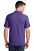 Port & Company KP155 Mens Core Stain Resistant Short Sleeve Polo Shirt Purple Model Back