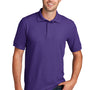 Port & Company Mens Core Stain Resistant Short Sleeve Polo Shirt - Purple