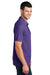 Port & Company KP155 Mens Core Stain Resistant Short Sleeve Polo Shirt Purple Model Side