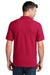 Port & Company KP155 Mens Core Stain Resistant Short Sleeve Polo Shirt Red Model Back