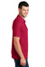 Port & Company KP155 Mens Core Stain Resistant Short Sleeve Polo Shirt Red Model Side