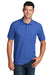 Port & Company KP155 Mens Core Stain Resistant Short Sleeve Polo Shirt Royal Blue Model Front