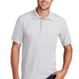 Port & Company Mens Core Stain Resistant Short Sleeve Polo Shirt - White