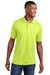 Port & Company KP55P Mens Core Stain Resistant Short Sleeve Polo Shirt w/ Pocket Safety Green Model Front