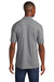 Port & Company KP55P Mens Core Stain Resistant Short Sleeve Polo Shirt w/ Pocket Heather Grey Model Back