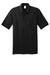 Port & Company KP55P Mens Core Stain Resistant Short Sleeve Polo Shirt w/ Pocket Jet Black Flat Front