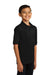 Port & Company KP55Y Youth Core Stain Resistant Short Sleeve Polo Shirt Jet Black Model 3q