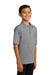 Port & Company KP55Y Youth Core Stain Resistant Short Sleeve Polo Shirt Heather Grey Model 3q