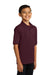 Port & Company KP55Y Youth Core Stain Resistant Short Sleeve Polo Shirt Athletic Maroon Model 3q