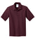 Port & Company KP55Y Youth Core Stain Resistant Short Sleeve Polo Shirt Athletic Maroon Flat Front