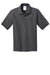 Port & Company KP55Y Youth Core Stain Resistant Short Sleeve Polo Shirt Charcoal Grey Flat Front