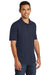 Port & Company KP55/KP55T Mens Core Stain Resistant Short Sleeve Polo Shirt Deep Navy Blue Model 3q