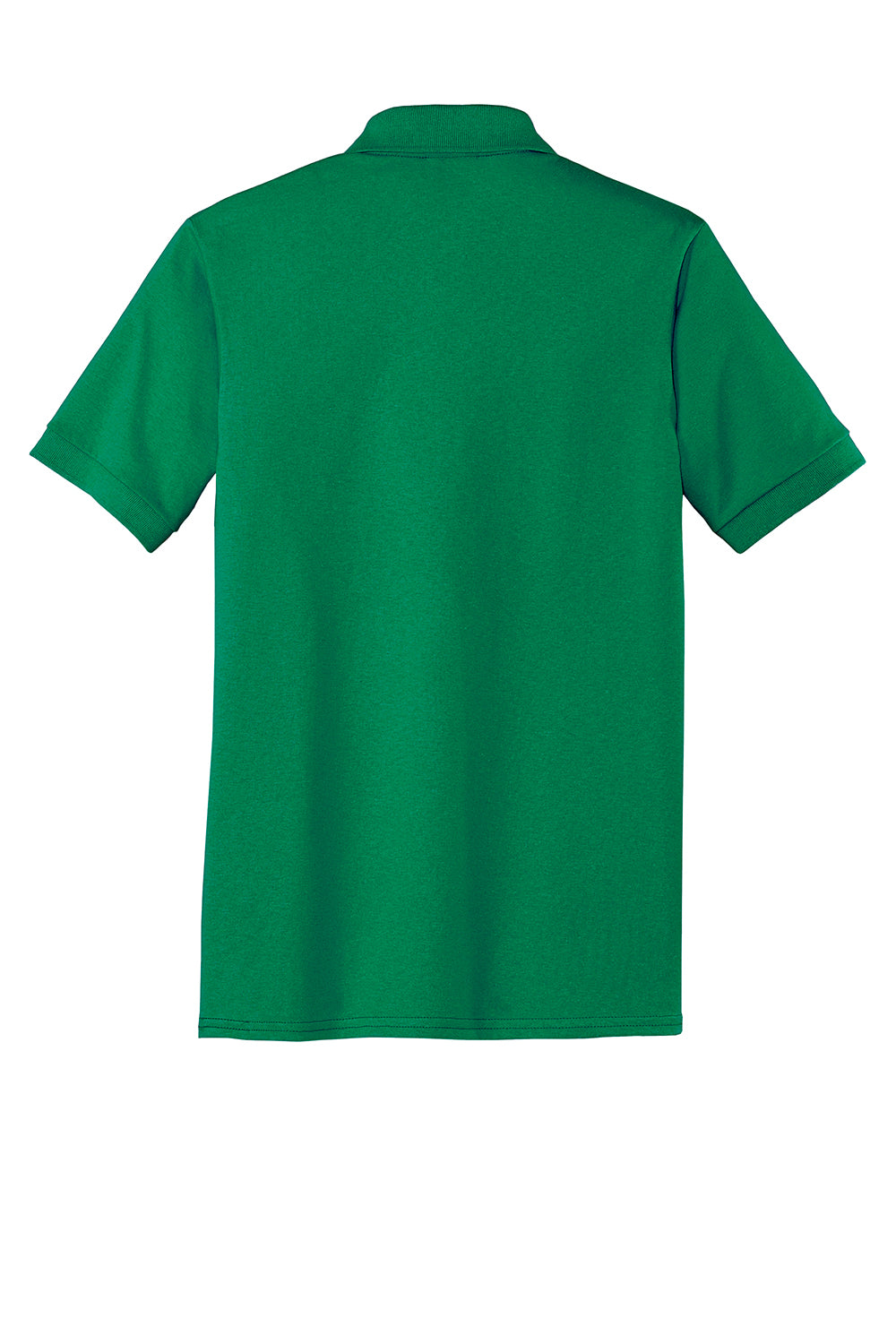 Port & Company KP55/KP55T Mens Core Stain Resistant Short Sleeve Polo Shirt Kelly Green Flat Back