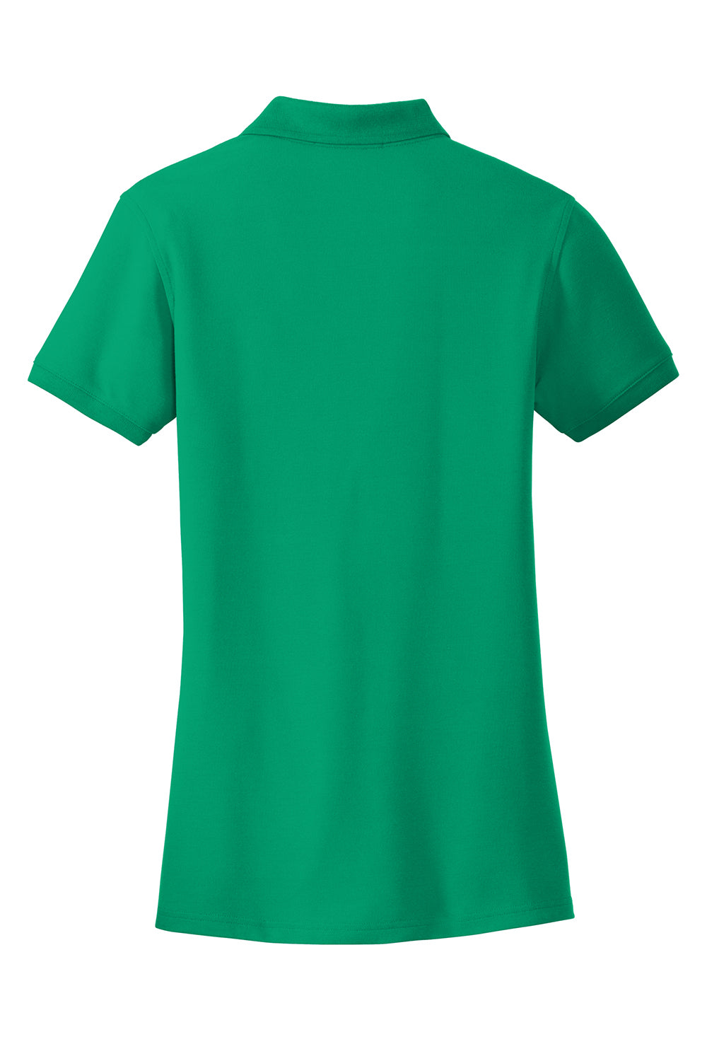 Port Authority L100 Womens Core Classic Short Sleeve Polo Shirt Bright Kelly Green Flat Back