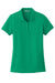 Port Authority L100 Womens Core Classic Short Sleeve Polo Shirt Bright Kelly Green Flat Front