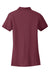 Port Authority L100 Womens Core Classic Short Sleeve Polo Shirt Burgundy Flat Back