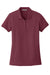 Port Authority L100 Womens Core Classic Short Sleeve Polo Shirt Burgundy Flat Front