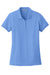 Port Authority L100 Womens Core Classic Short Sleeve Polo Shirt Carolina Blue Flat Front