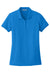 Port Authority L100 Womens Core Classic Short Sleeve Polo Shirt Coastal Blue Flat Front