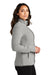 Port Authority L110 Womens Connection Pill Resistant Fleece Full Zip Jacket Gusty Grey Model Side