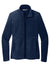 Port Authority L110 Womens Connection Pill Resistant Fleece Full Zip Jacket River Navy Blue Flat Front