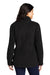 Port Authority L130 Womens Cozy Sherpa Fleece 1/4 Zip Jacket Black Model Back