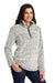 Port Authority L130 Womens Cozy Sherpa Fleece 1/4 Zip Jacket Heather Grey Model 3q