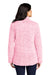 Port Authority L130 Womens Cozy Sherpa Fleece 1/4 Zip Jacket Heather Pop Raspberry Pink Model Back