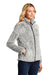 Port Authority L131 Womens Cozy Sherpa Fleece Full Zip Jacket Heather Grey Model 3q