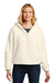 Port Authority L132 Womens Cozy Sherpa Fleece Hooded Sweatshirt Hoodie Marshmallow Model Front