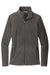 Port Authority L151 Womens Accord Pill Resistant Microfleece Full Zip Jacket Pewter Grey Flat Front