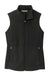 Port Authority L152 Womens Accord Pill Resistant Microfleece Full Zip Vest Black Flat Front