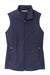 Port Authority L152 Womens Accord Pill Resistant Microfleece Full Zip Vest Navy Blue Flat Front