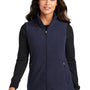 Port Authority Womens Accord Pill Resistant Microfleece Full Zip Vest - Navy Blue