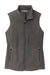 Port Authority L152 Womens Accord Pill Resistant Microfleece Full Zip Vest Pewter Grey Flat Front